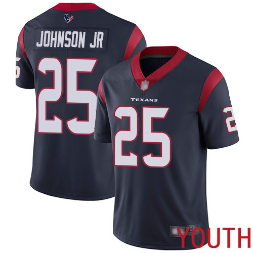 Houston Texans Limited Navy Blue Youth Duke Johnson Jr Home Jersey NFL Football #25 Vapor Untouchable->youth nfl jersey->Youth Jersey